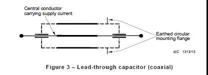 同轴穿心电容器电路图